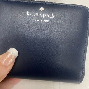 Kate Spade Midnight Blue Bi Fold Compact Wallet